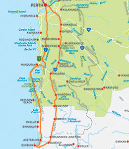 Perth to Bunbury